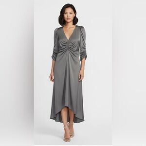 NWT GAP Gray Ruched Dress